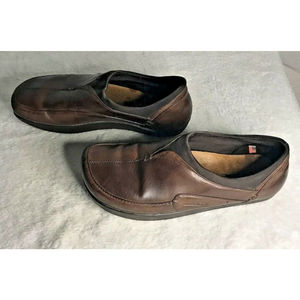 Kalso Earth Shoes Chukka Clog Mules Womens 7B Slip On Leather Mahogany